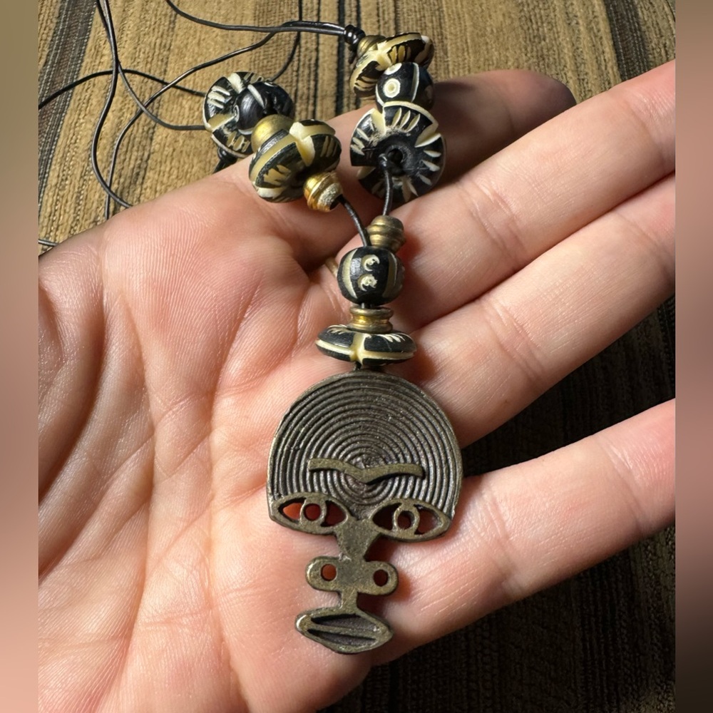 Vintage handcrafted statement necklace
